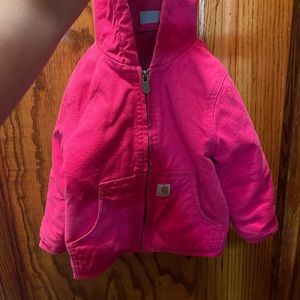 24 months pink carhartt coat lined